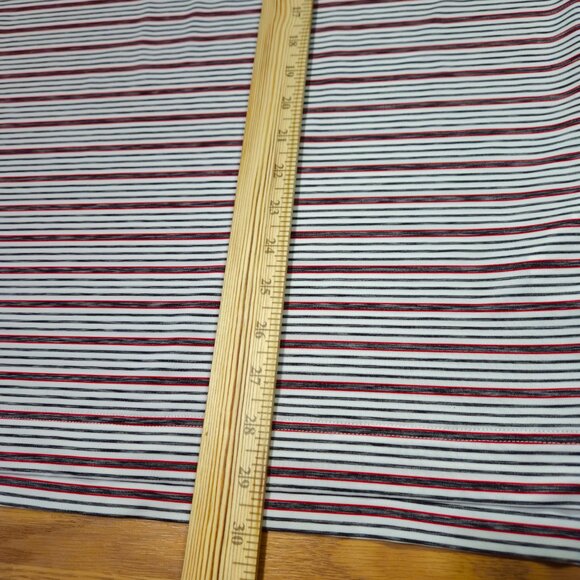 Footjoy FJ Shirt Lot Mens XL Red White - yellow Stripe Golf Performance Stretch - Picture 13 of 16